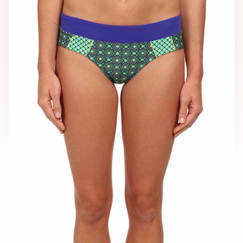 Prana Zuri Bikini Bottoms in Cool Green Hyannis Women’s size Small
